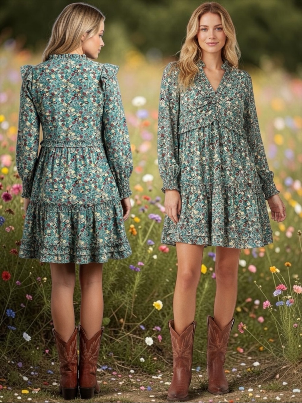 NWT Natural Life Women’s Boho Floral Stella Mini Tiered Dress Size XS